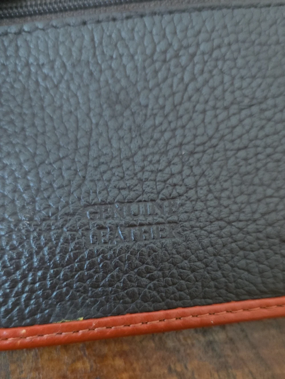 GIani Bernina Brown and Orange Leather Crossbody Bag with Logo Accent